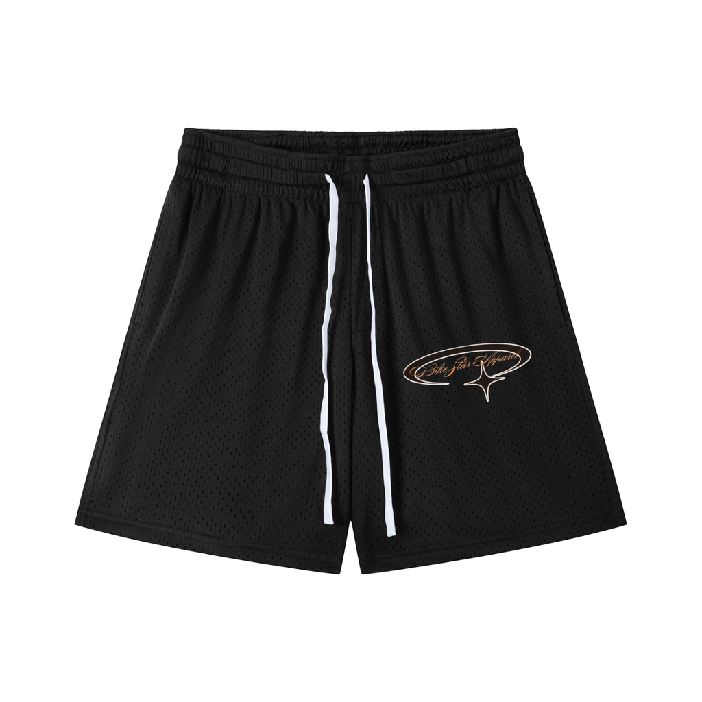 Mesh Drawstring Shorts