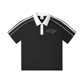 Contrast Collar Short-Sleeve Polo Shirt