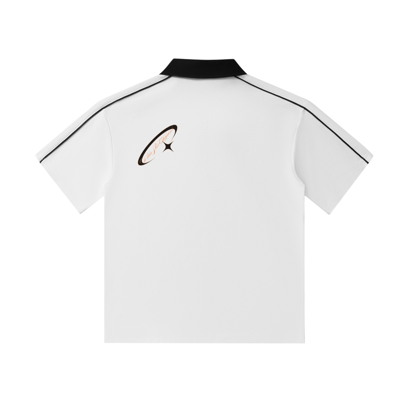 Contrast Collar Short-Sleeve Polo Shirt