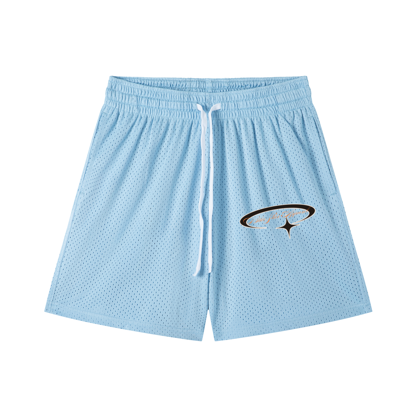 Mesh Drawstring Shorts